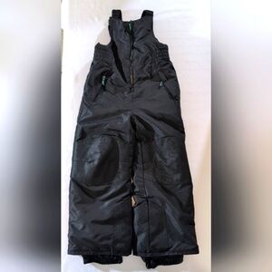 CHAMPION SNOWPANT SUIT SNOW SKI PANTS BIB Size XS 4/5 BOYS/GIRLS BLACK